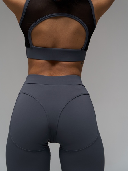Комплект женский спортивный (лосины и топ) - серый XS 50991520-6626 фото