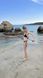 Жіночий купальник на зав'язках - чорний Over Size A4077-0029 фото 4