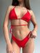 Комплект жіночий (купальник та купальник) - чорний та червоний XS 507799-2920 фото 3
