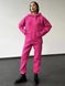 Женский теплый костюм (джоггеры и худи) - розовый M-L 500102-00241 фото 1