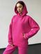 Жіночий теплий костюм (джогери та худі) - рожевий M-L 500102-00241 фото 5