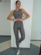 Комплект женский спортивный (лосины и топ) - серый M 50903895-26262 фото 1