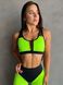 Women's sports top with mesh and cup pockets - lettuce-black M 3085-00252 photo 1