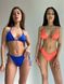 Комплект жіночий (купальник та купальник) - синій та помаранчевий M 507799-31442 фото 1