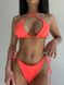 Комплект жіночий (купальник та купальник) - помаранчевий та блакитний XS 507799-4416 фото 2