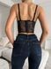 Damski gorset - czarny 34B 109-DO3984 photo 2