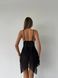 Women's lingerie set (peignoir, briefs) - black S 109-DO3598 photo 3