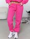 Женский теплый костюм (джоггеры и кофта) - розовый M-L 50804565-00241 фото 4