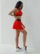 Спідниця-шорти жіноча спортивна - червоний - чорний XS 7017-2920 фото 4