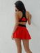 Спідниця-шорти жіноча спортивна - червоний - чорний XS 7017-2920 фото 8