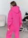 Женский теплый костюм (джоггеры и кофта) - розовый M-L 50804565-00241 фото 2
