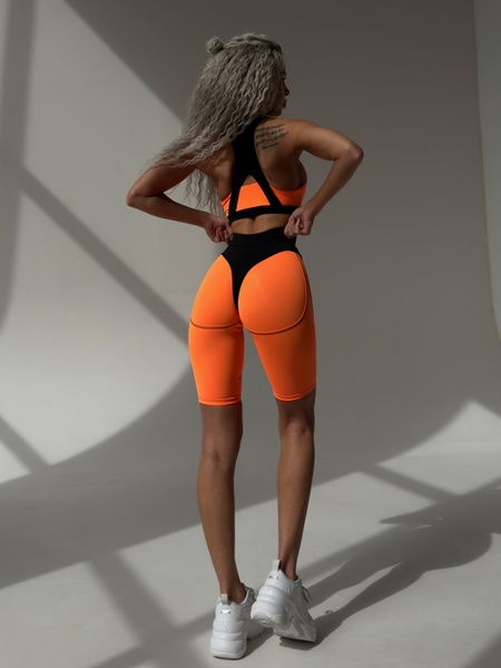 Топ жіночий спортивний - помаранчевий M 3069-29442 фото