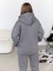 Жіночий теплий костюм (джогери та кофта) - сірий XS-S 50804565-0026 фото 2