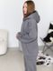 Жіночий теплий костюм (джогери та кофта) - сірий XS-S 50804565-0026 фото 3