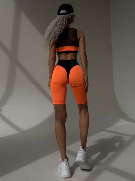 Топ жіночий спортивний - помаранчевий XS 3085-0044 фото