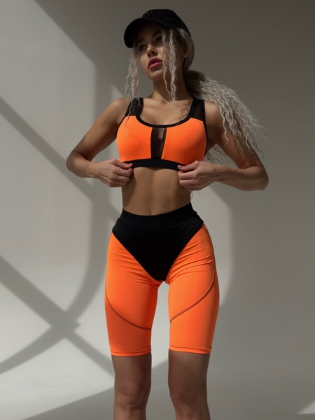 Топ жіночий спортивний - помаранчевий XS 3085-0044 фото