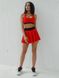 Юбка-шорты женская спортивная - красный - чёрный M 7017-29202 фото 2