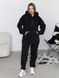 Жіночий теплий костюм (джогери та кофта) - чорний XS-S 50804565-0029 фото 1