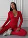 Women's set sports (leggings, top and sweater) - red XS 5099405560-132020 photo 5