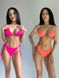 Комплект жіночий (купальник та купальник) - рожевий та помаранчевий M 507799-24442 фото 1