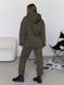 Жіночий теплий костюм (джогери та кофта) - хакі XS-S 50804565-0045 фото 2