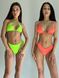 Комплект женский (купальник и купальник) - салатовый и оранжевый XS 507799-2544 фото 1