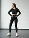 Комплект жіночий спортивний (лосини та рашгард) — чорний M 503330-29292 фото 1
