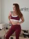 Damski komplet sportowy (legginsy i top) - bordowy XS 50994055-1315 photo 4