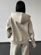 Жіночий теплий костюм (джогери та худі) - бежевий XS-S 50804575-0012 фото 5