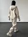 Жіночий теплий костюм (джогери та худі) - бежевий XS-S 50804575-0012 фото 2