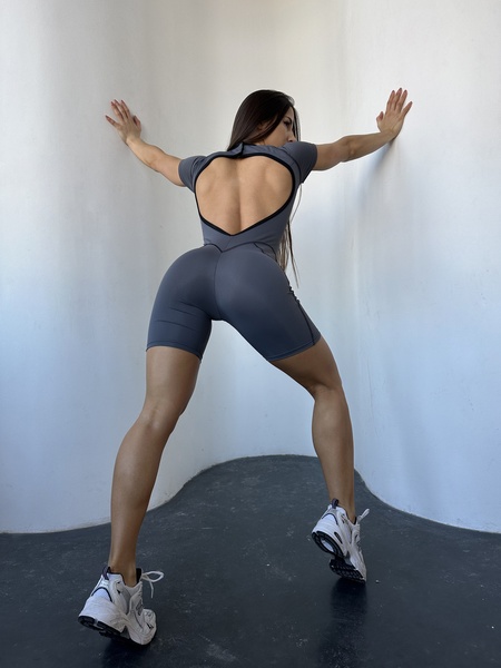 Комбінезон жіночий спортивний - сірий XS 1165-0026 фото