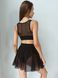 Комплект женский (юбка сетка, топ и плавки высокие) - черный M 50178506-6629292 фото 5
