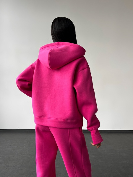 Жіночий теплий костюм (джогери та худі) - рожевий XS-S 50804575-0024 фото