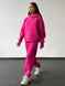 Женский теплый костюм (джоггеры и худи) - розовый M-L 50804575-00241 фото 3