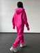 Женский теплый костюм (джоггеры и худи) - розовый M-L 50804575-00241 фото 2