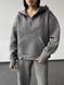 Жіночий теплий костюм (джогери та худі) - сірий XS-S 50804575-0026 фото 4