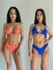 Комплект жіночий (купальник та купальник) - помаранчевий та синій XS 507799-4431 фото 1