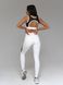 Комплект женский спортивный (лосины и топ) - белый M 50991520-66132 фото 2