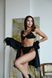 Women's lingerie set (bra, briefs, robe) S - black 109-DO2257 photo 2