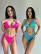 Комплект жіночий (купальник та купальник) - рожевий та блакитний XS 507799-2416 фото 1
