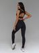 Women's sports set (leggings and top) - black M 50991520-6629 photo 3