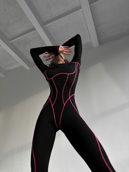 Комбінезон жіночий спортивний - Чорний M 1160-24292 фото