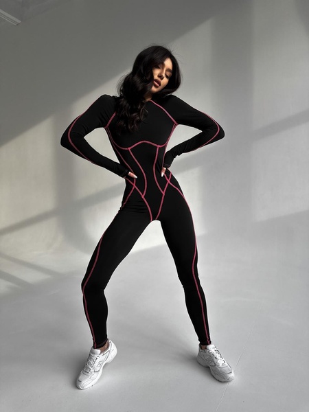 Комбінезон жіночий спортивний - Чорний M 1160-24292 фото