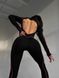 Комбінезон жіночий спортивний - Чорний M 1160-24292 фото 3