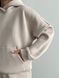Костюм жіночий теплий на флісі - джоггери та худі - бежевий 500102-0012 фото 8