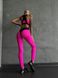 Спортивні жіночі леґінси з puh-up ефектом - рожеві XS 1014-2924 фото 5