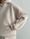 Костюм жіночий теплий на флісі - джоггери і худі - бежевий M-L 500102-00121 фото 8