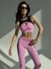Женский спортивный комплект (лосины и топ) - Розовый XS 50991520-6624 фото 4