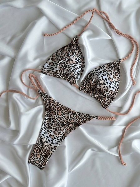 Роздільні купальники Women's two-piece swimsuit M - leopard  in Леопардовий color &mdash; product photo, SKU 109-SW3524-1