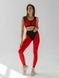 Спортивний жіночий комплект - лосини і топ - червоний M 501485-20202 фото 1